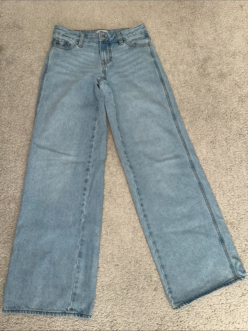 PacSun Light Blue Casey Low-Rise Wide-Leg Jeans
